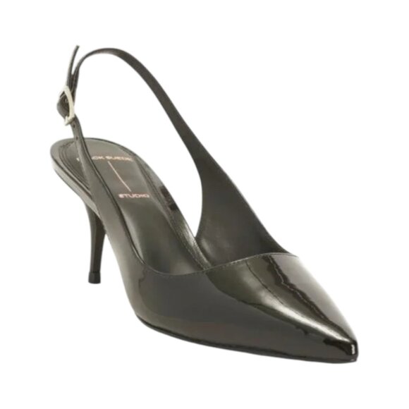 BLACK SUEDE STUDIO Made In Brazil Patent Leather Alloy 65 Heels